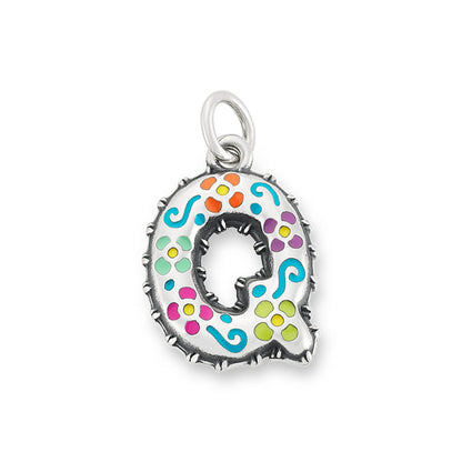 Consuela Enamel Consuela Floral Initial Charm