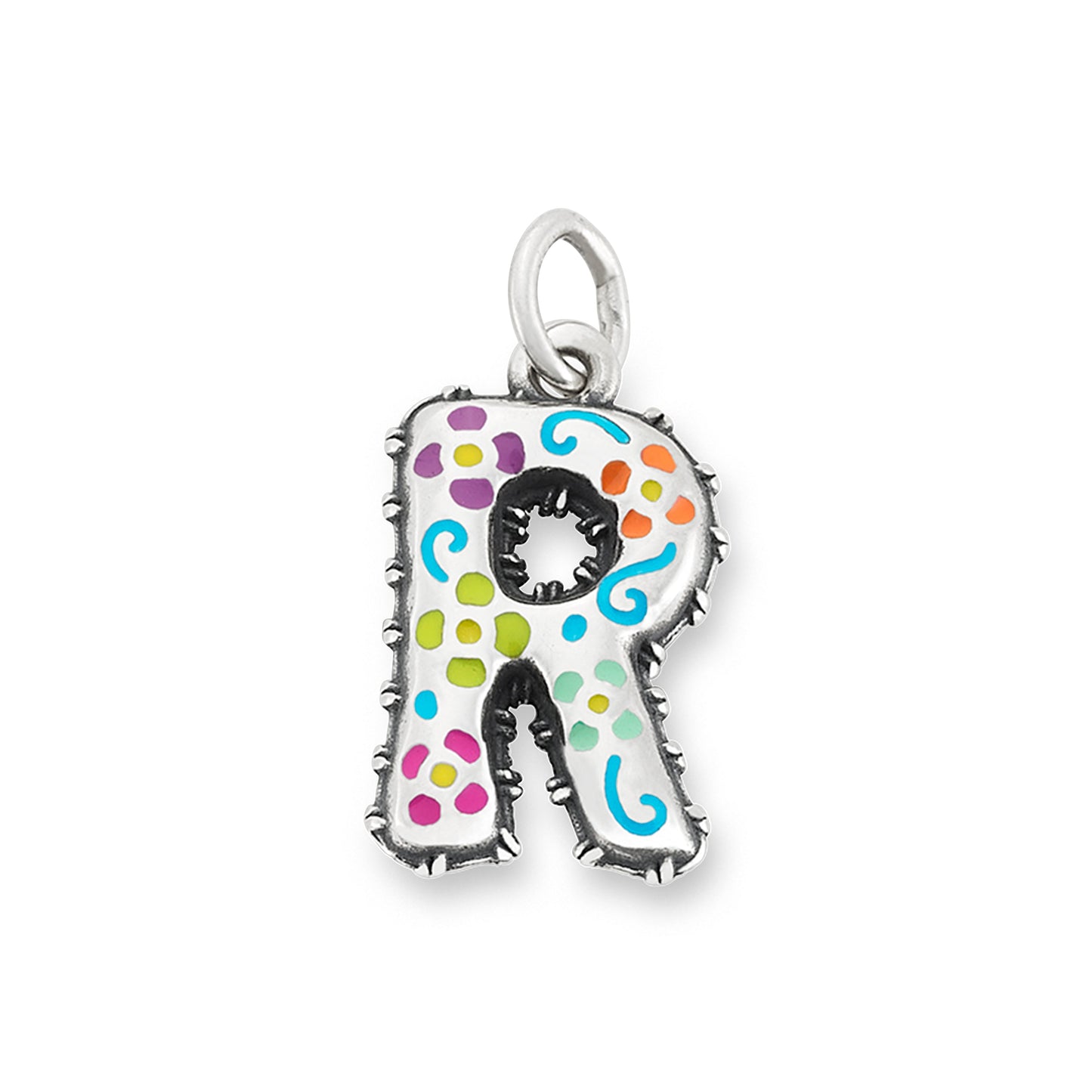 Consuela Enamel Consuela Floral Initial Charm
