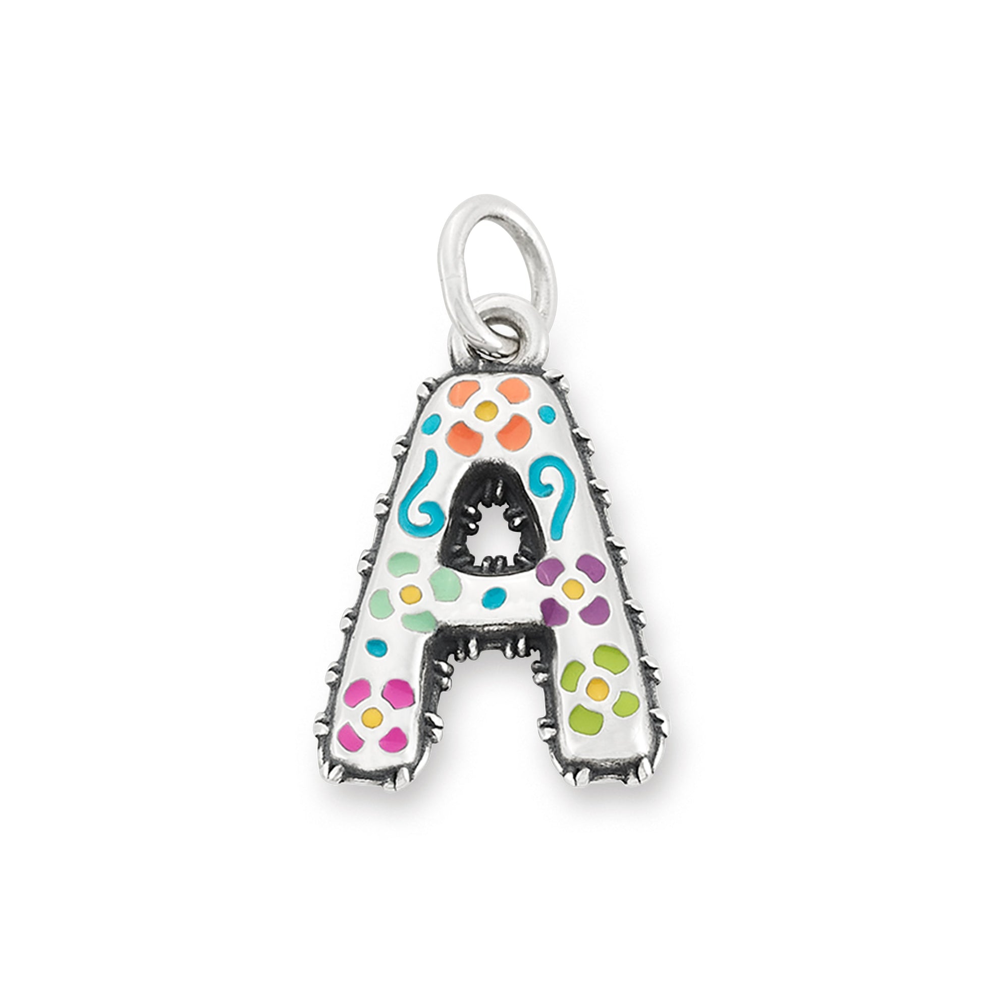 Consuela Enamel Consuela Floral Initial Charm