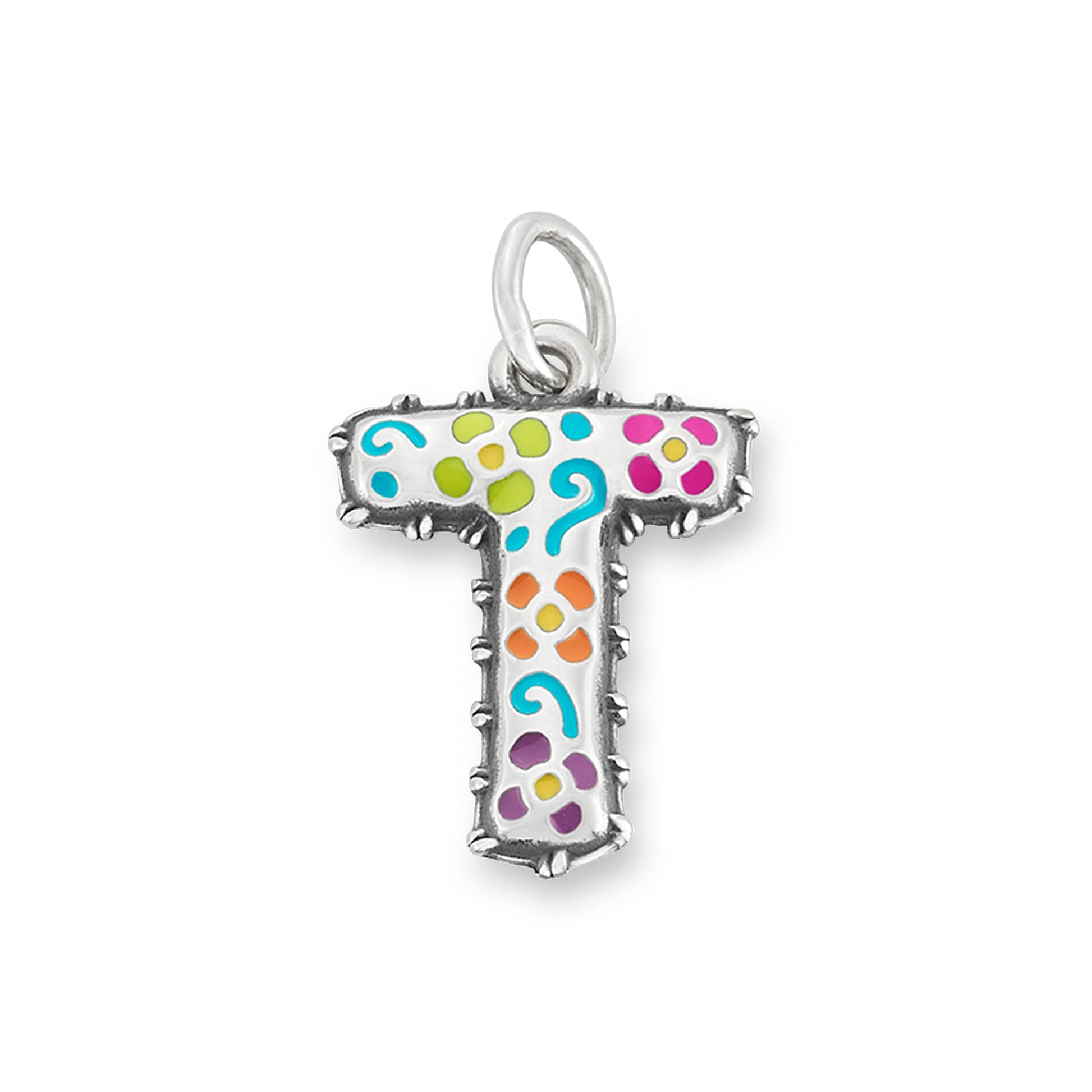 Consuela Enamel Consuela Floral Initial Charm