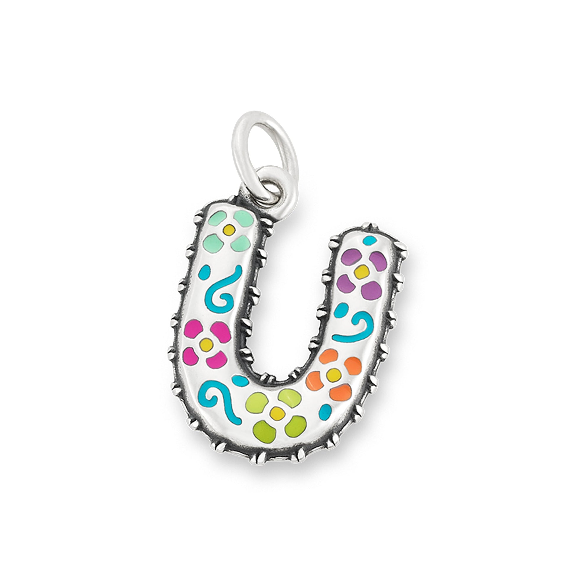 Consuela Enamel Consuela Floral Initial Charm