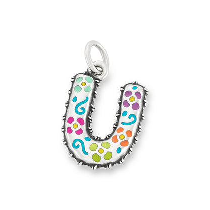 Consuela Enamel Consuela Floral Initial Charm