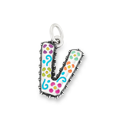 Consuela Enamel Consuela Floral Initial Charm