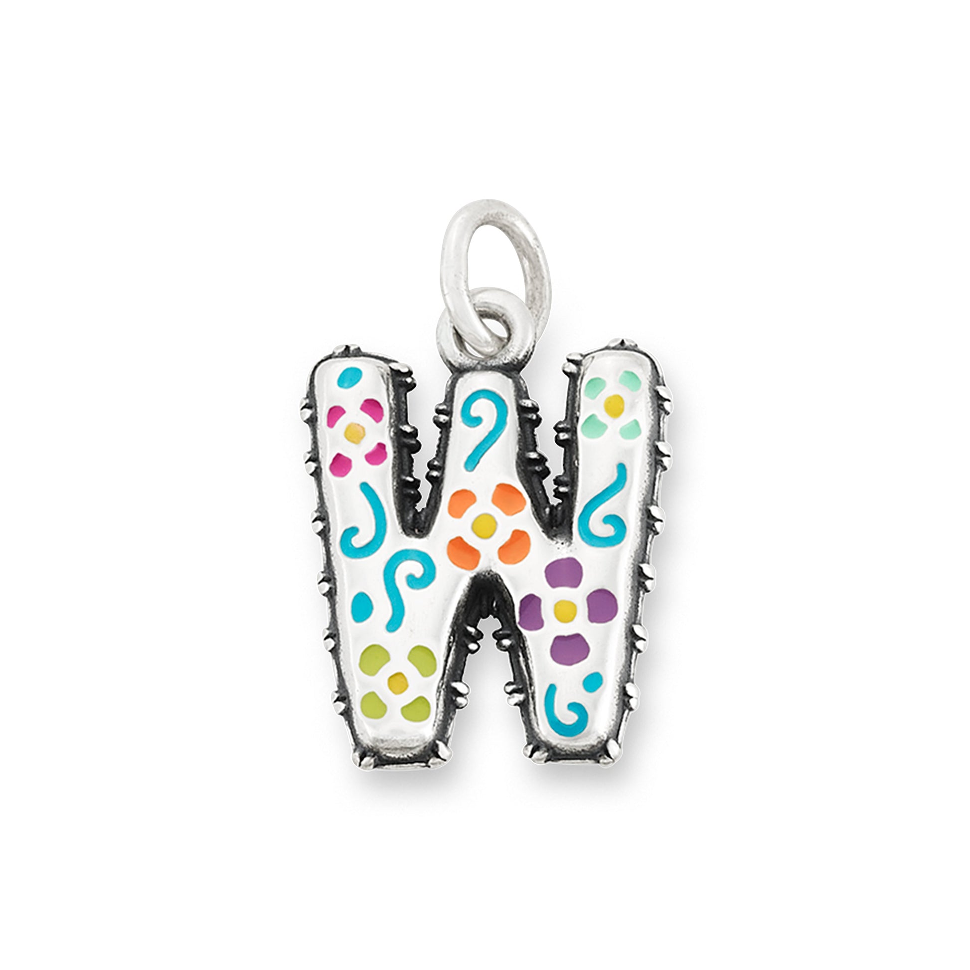 Consuela Enamel Consuela Floral Initial Charm