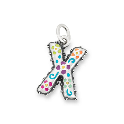 Consuela Enamel Consuela Floral Initial Charm