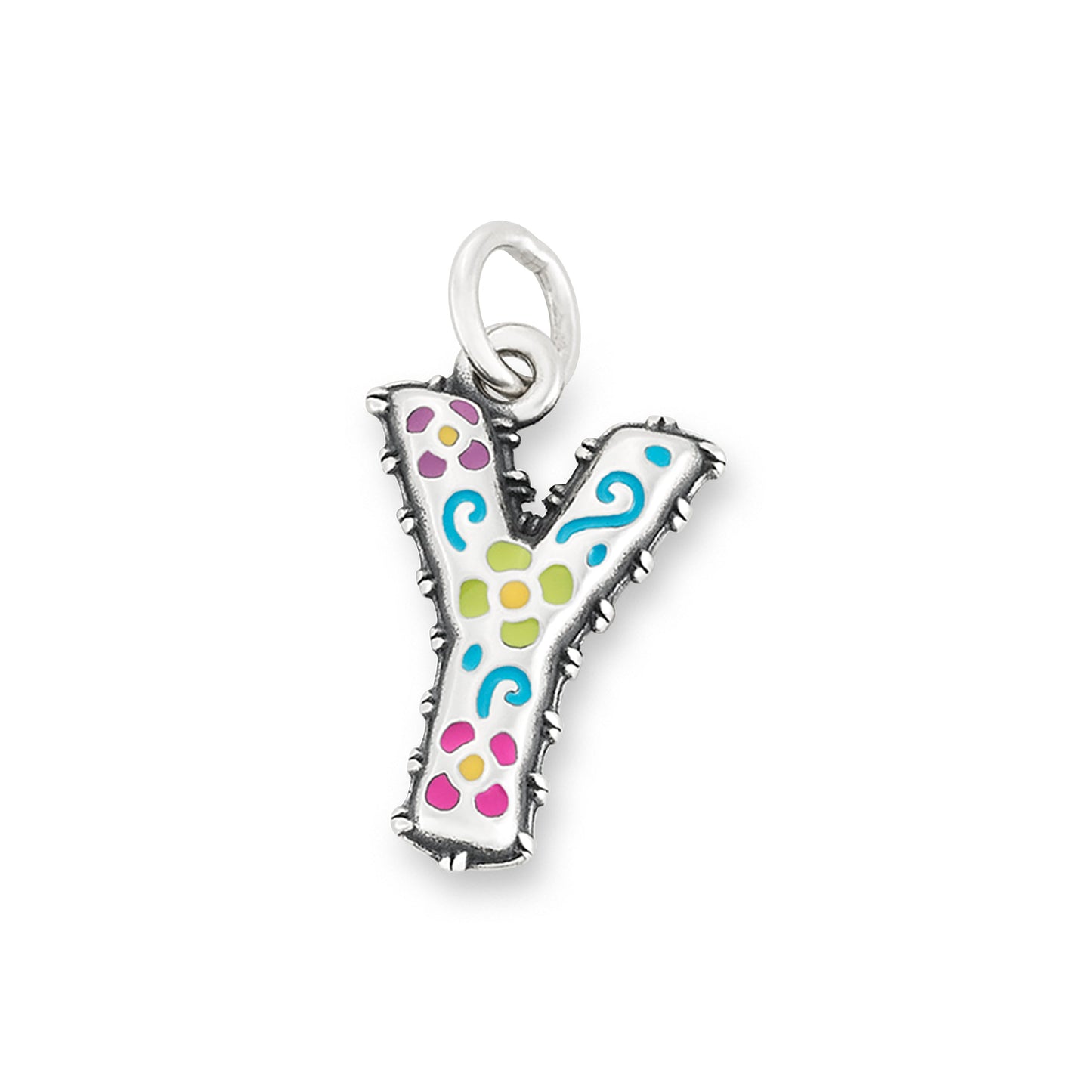 Consuela Enamel Consuela Floral Initial Charm