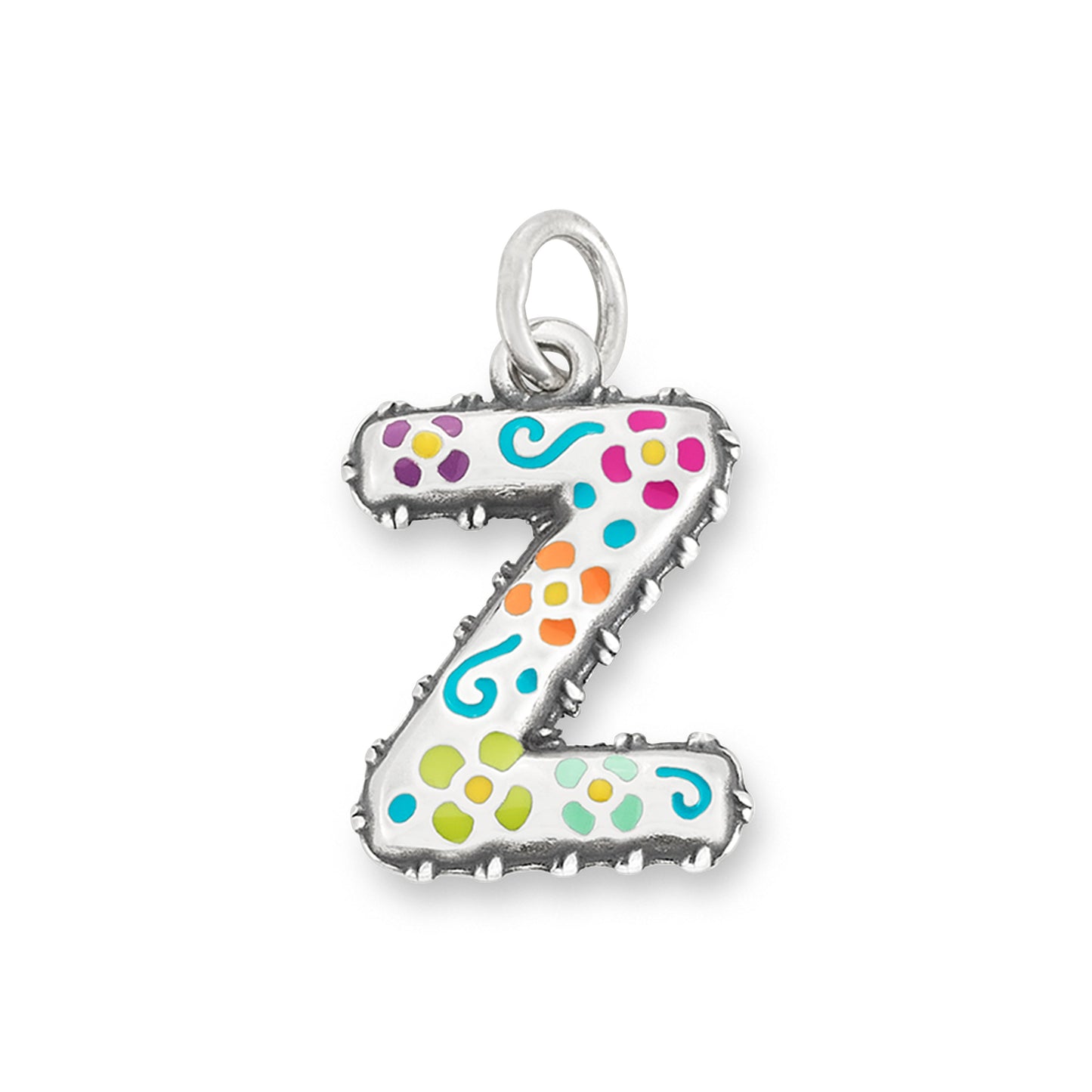 Consuela Enamel Consuela Floral Initial Charm