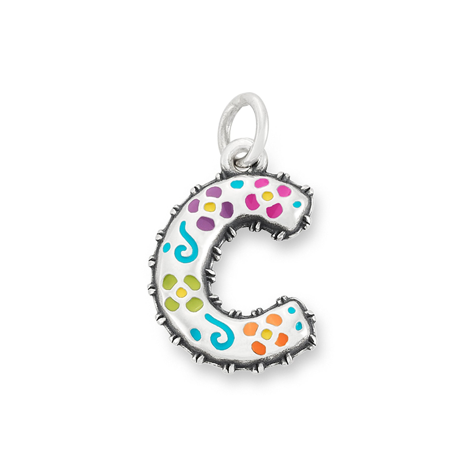 Consuela Enamel Consuela Floral Initial Charm