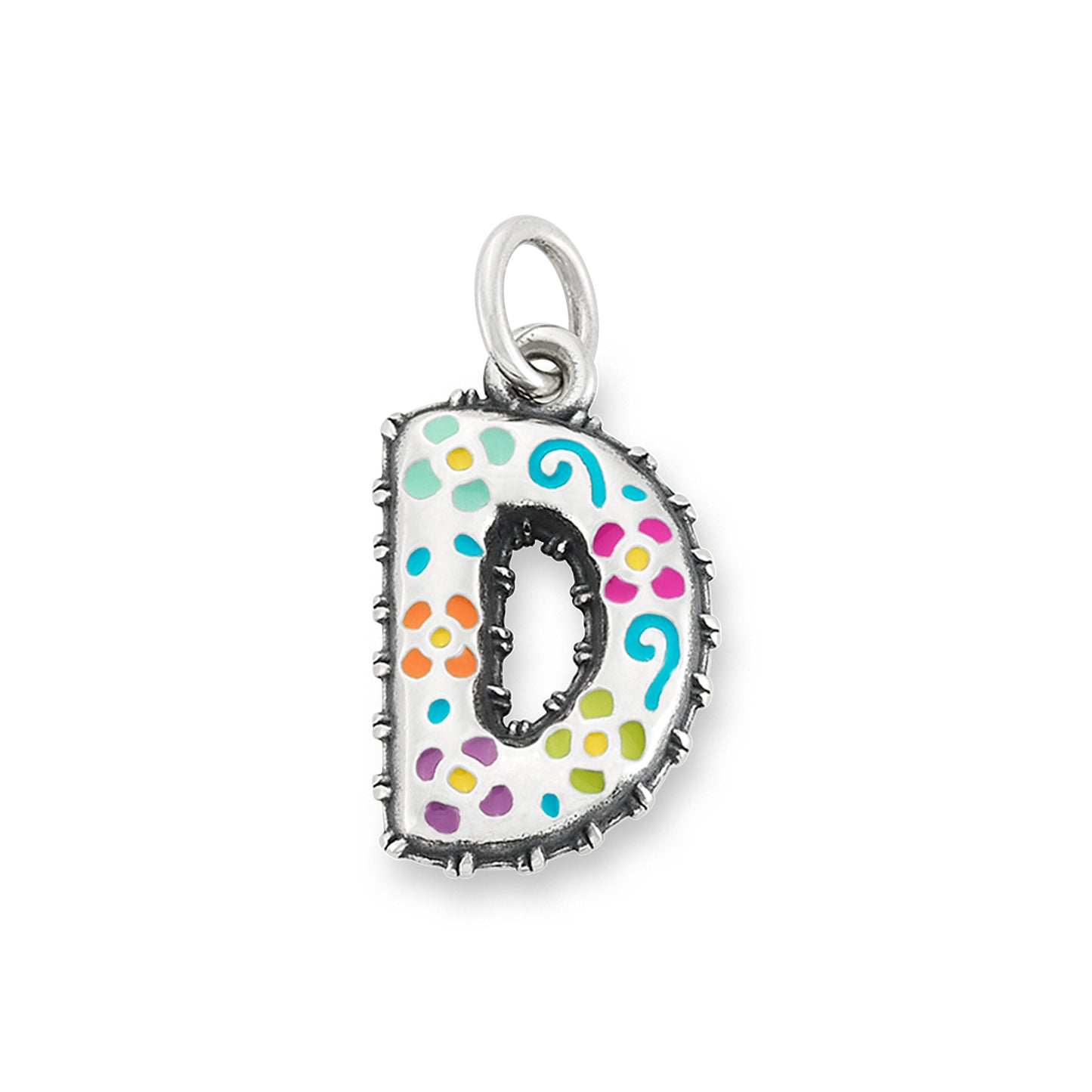 Consuela Enamel Consuela Floral Initial Charm