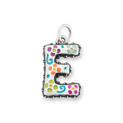 Consuela Enamel Consuela Floral Initial Charm
