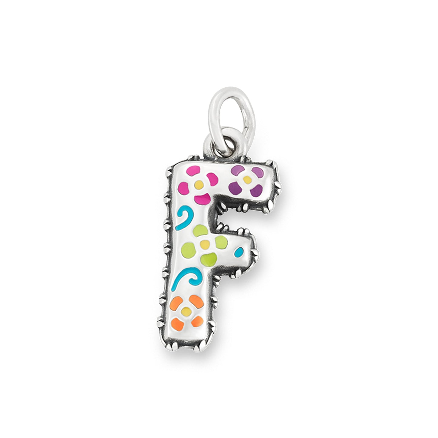 Consuela Enamel Consuela Floral Initial Charm