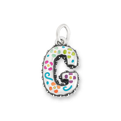 Consuela Enamel Consuela Floral Initial Charm