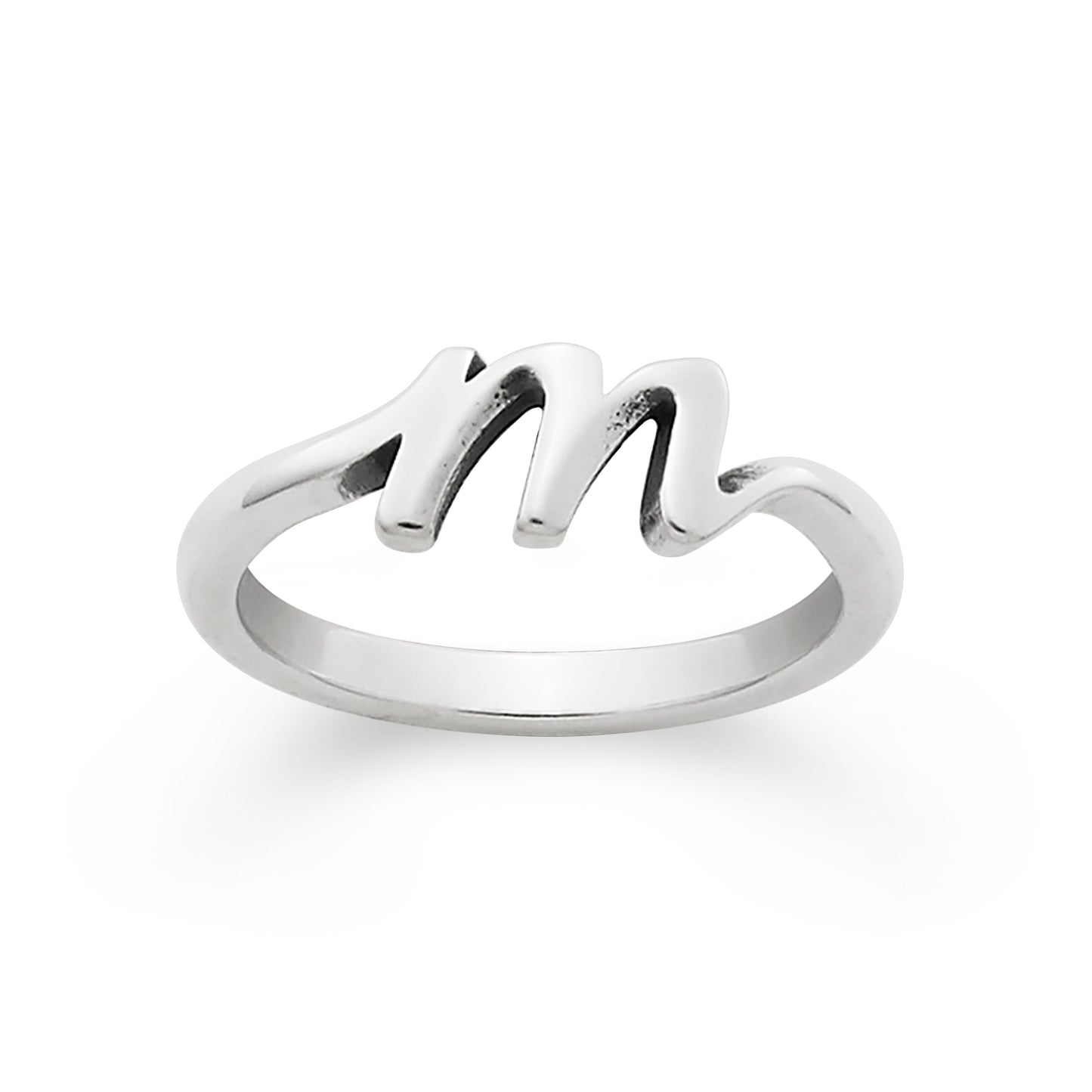 Consuela Script Initial 'M' Ring
 – Consuela
