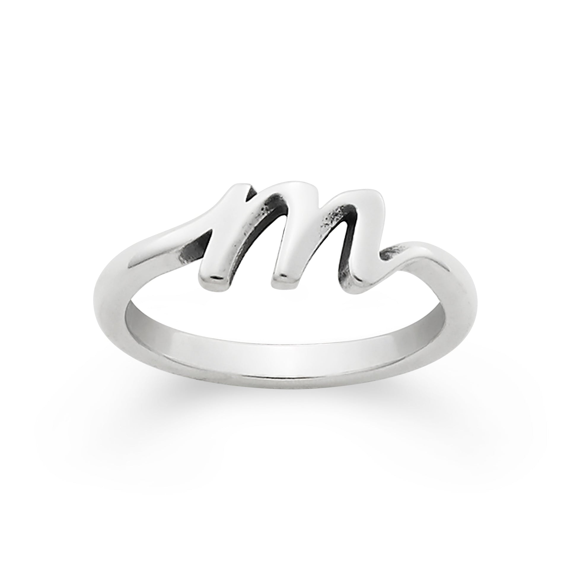 Consuela Script Initial 'M' Ring
 – Consuela