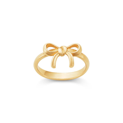 Consuela Delicate Bow Gold Ring
 – Consuela