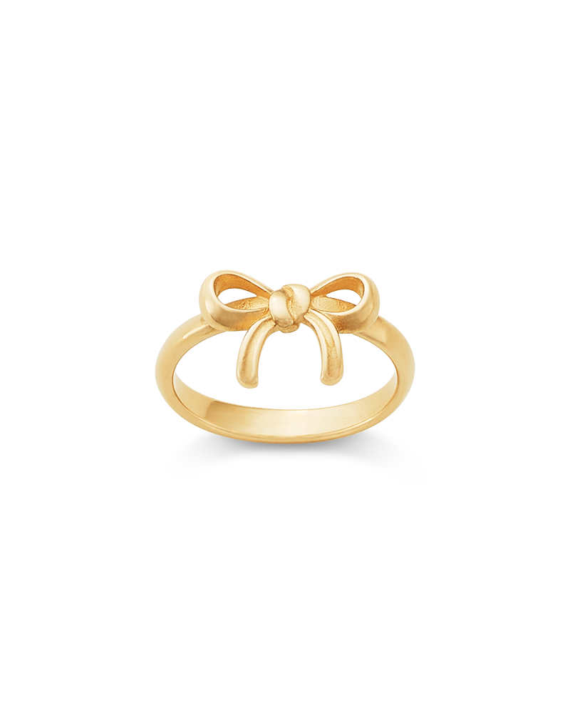 Consuela Delicate Bow Gold Ring
 – Consuela