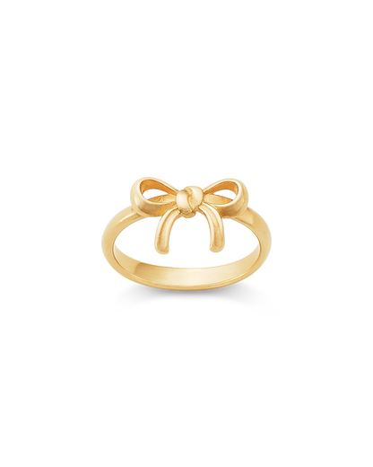 Consuela Delicate Bow Gold Ring
 – Consuela