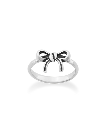 Consuela Delicate Bow Sterling Silver Ring
 – Consuela