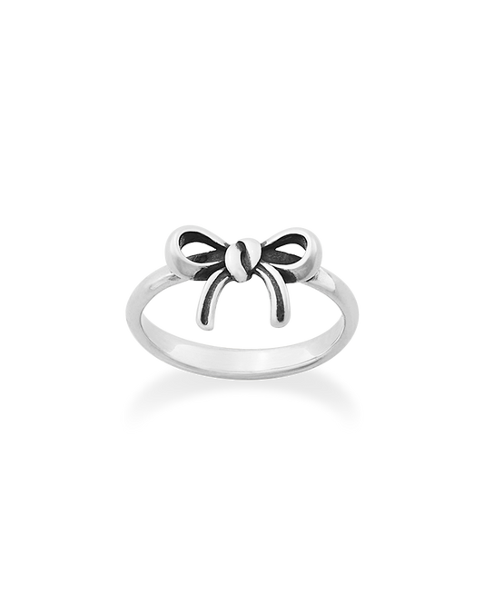 Consuela Delicate Bow Sterling Silver Ring
 – Consuela