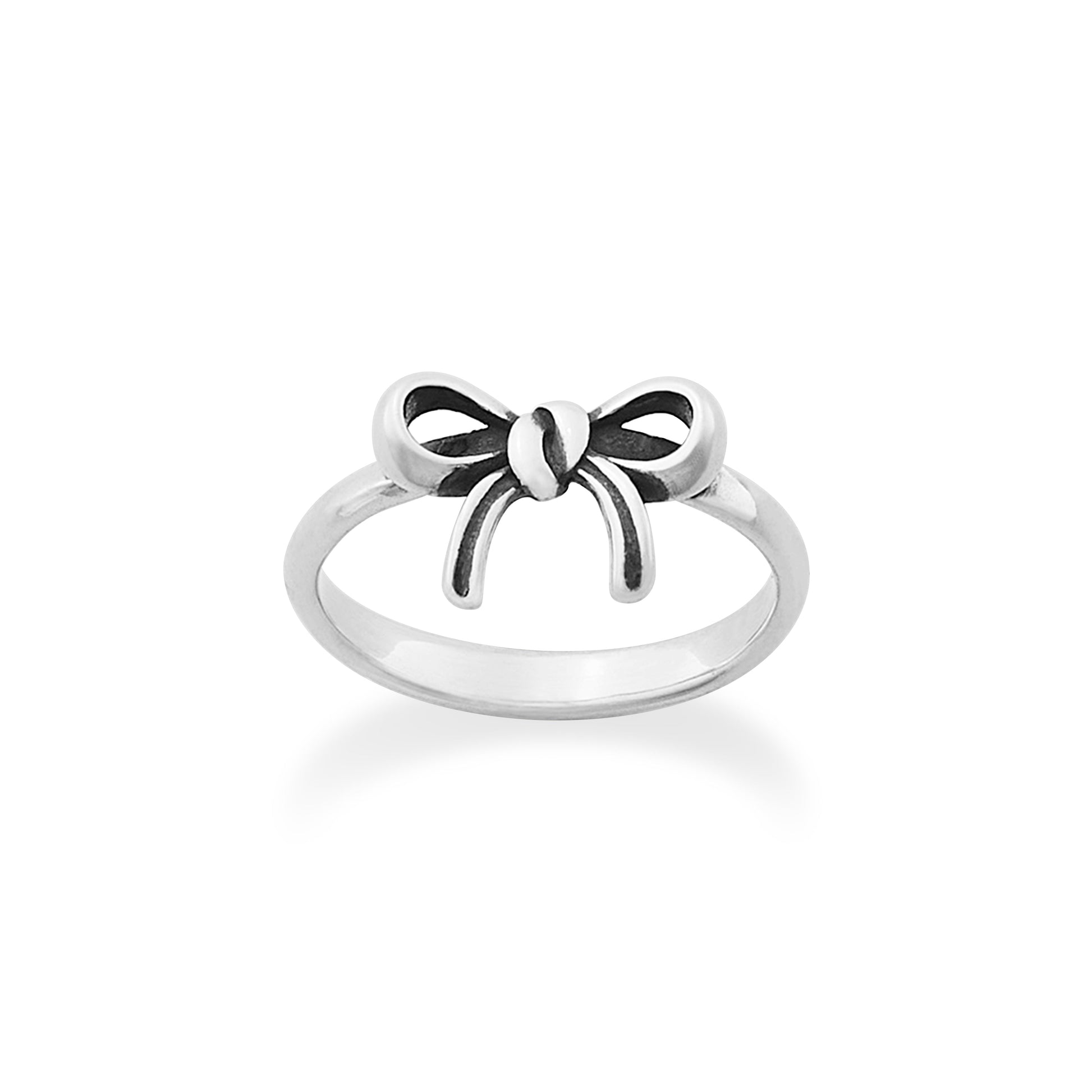 Consuela Delicate Bow Sterling Silver Ring
 – Consuela