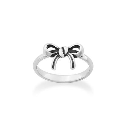 Consuela Delicate Bow Sterling Silver Ring
 – Consuela