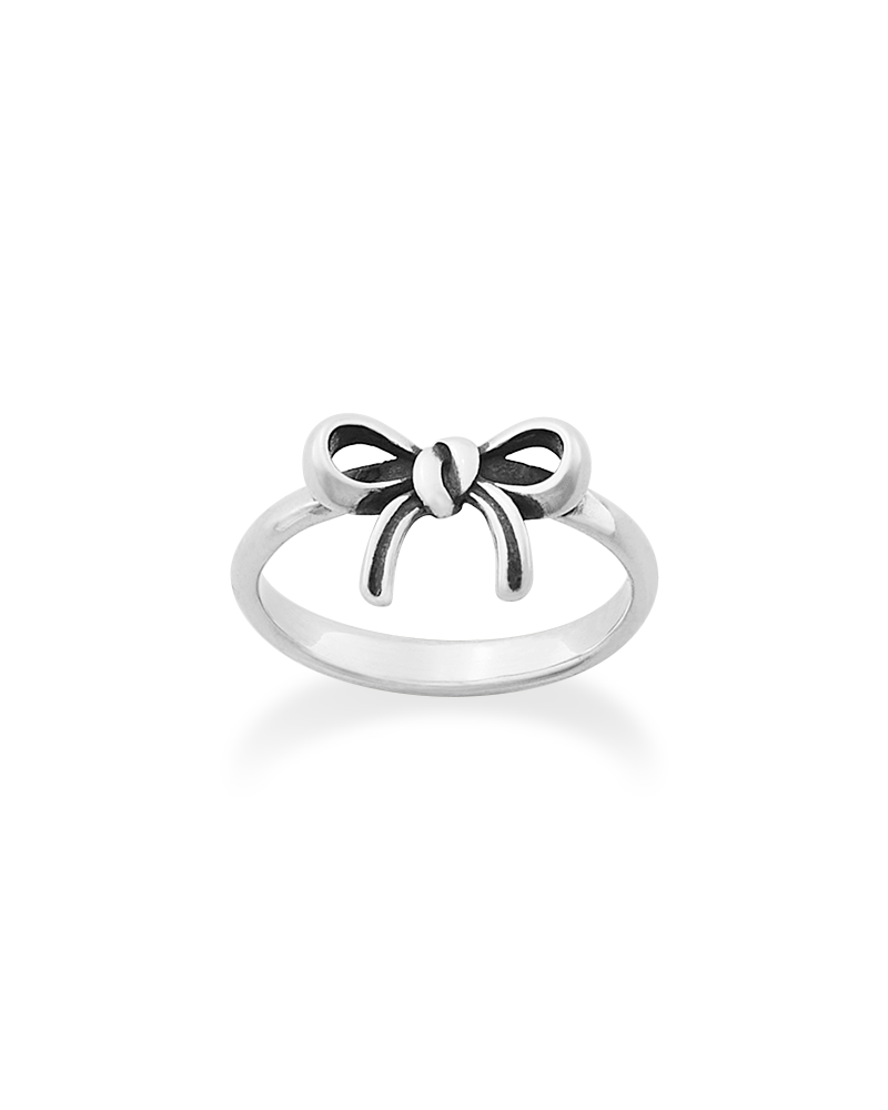 Consuela Delicate Bow Sterling Silver Ring
 – Consuela