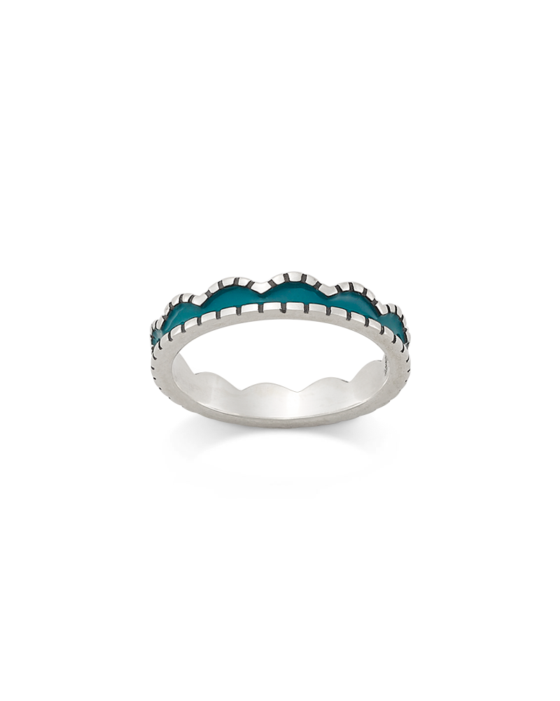 Consuela Enamel Scalloped Stacker Ring
 – Consuela