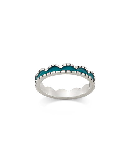 Consuela Enamel Scalloped Stacker Ring
 – Consuela