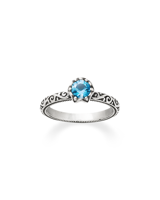 Consuela Cherished Birthstone Ring with Blue Topaz
 – Consuela
