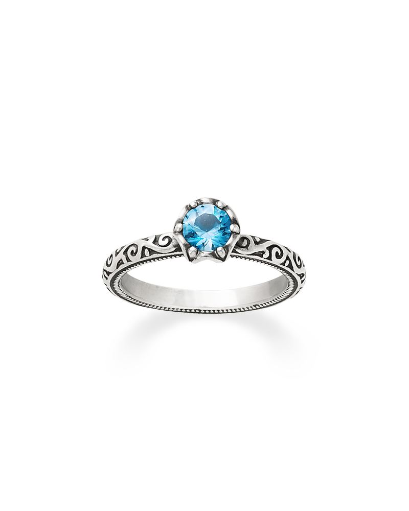 Consuela Cherished Birthstone Ring with Blue Topaz
 – Consuela