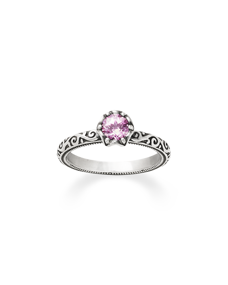 Consuela Cherished Birthstone Ring with Lab-Created Pink Sapphire
 – Consuela