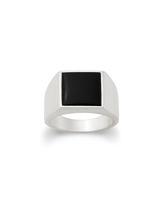 Consuela Classic Gemstone Signet Ring with Black Onyx
 – Consuela