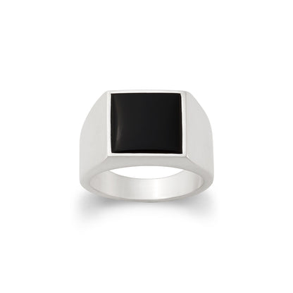 Consuela Classic Gemstone Signet Ring with Black Onyx
 – Consuela