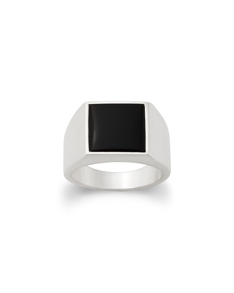 Consuela Classic Gemstone Signet Ring with Black Onyx
 – Consuela