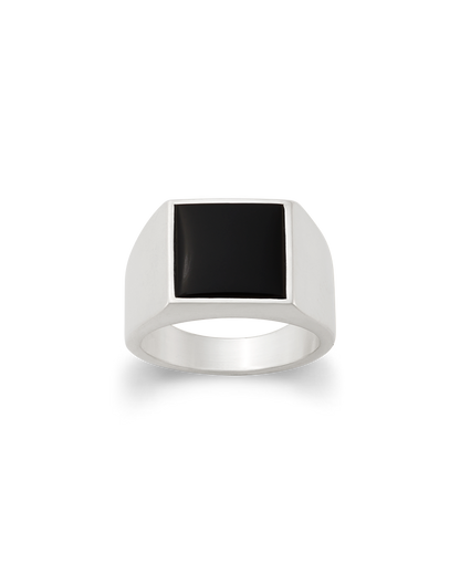 Consuela Classic Gemstone Signet Ring with Black Onyx
 – Consuela