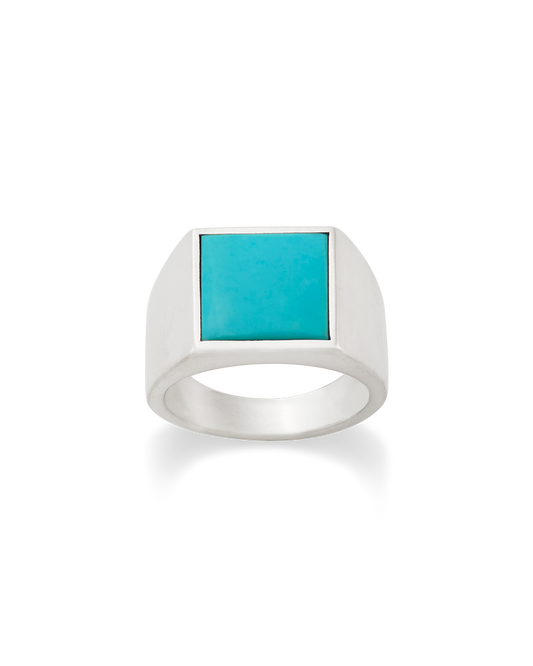 Consuela Classic Gemstone Signet Ring with Turquoise
 – Consuela