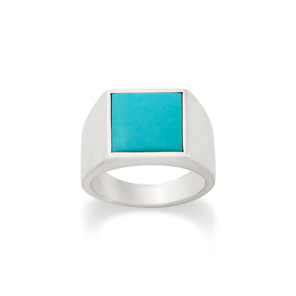 Consuela Classic Gemstone Signet Ring with Turquoise
 – Consuela