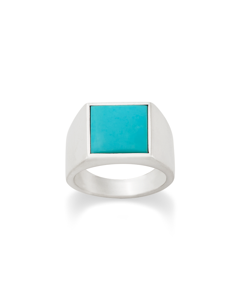 Consuela Classic Gemstone Signet Ring with Turquoise
 – Consuela