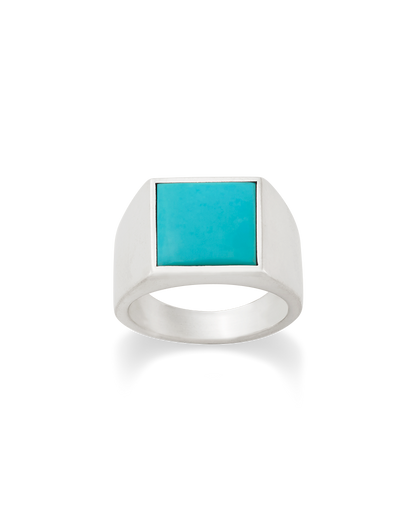 Consuela Classic Gemstone Signet Ring with Turquoise
 – Consuela