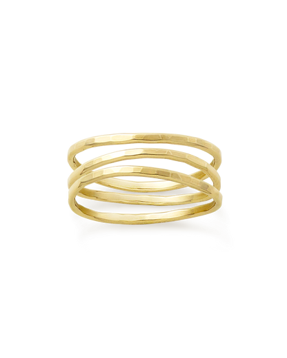 Consuela Delicate Forged Gold Rings
 – Consuela