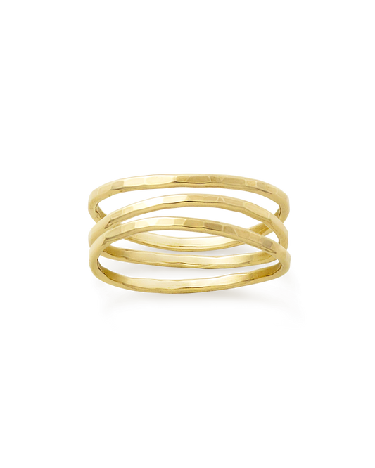 Consuela Delicate Forged Gold Rings
 – Consuela