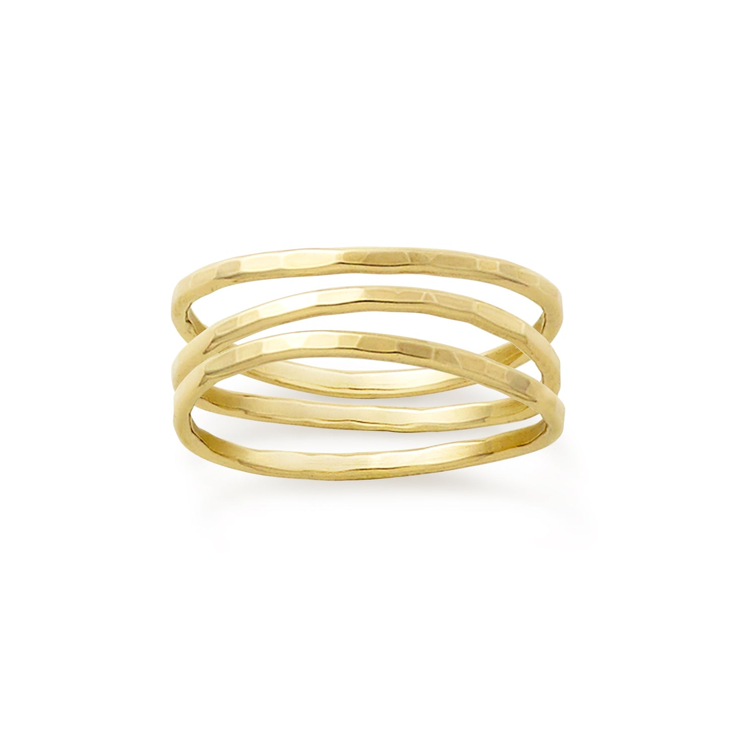 Consuela Delicate Forged Gold Rings
 – Consuela
