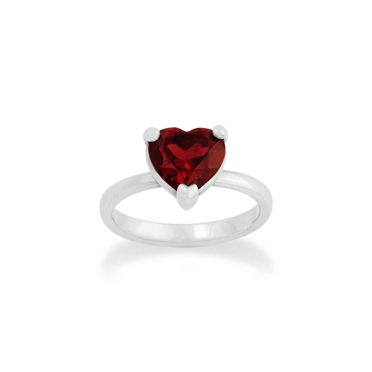 Consuela Heart Gemstone Ring with Garnet
 – Consuela