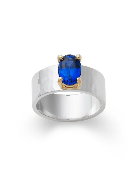 Consuela Julietta with Lab-Created Blue Sapphire Ring
 – Consuela
