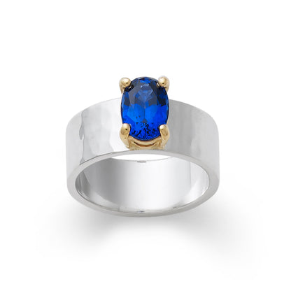 Consuela Julietta with Lab-Created Blue Sapphire Ring
 – Consuela