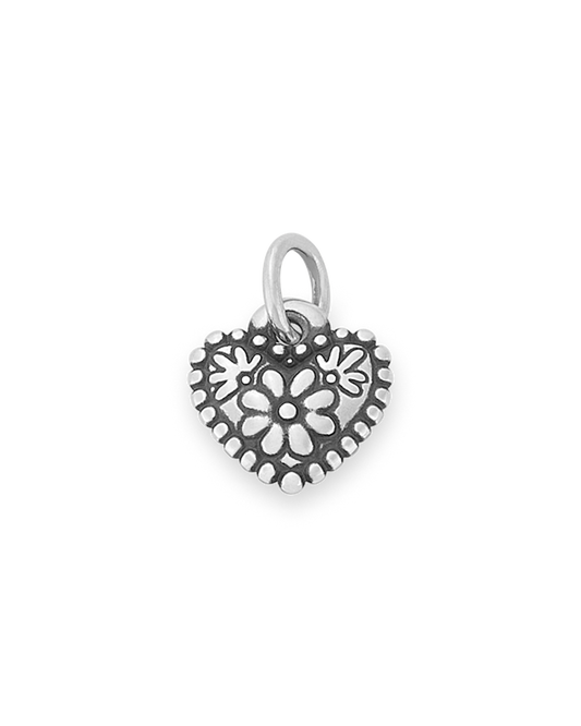 Consuela Petite Floral Heart Charm
 – Consuela