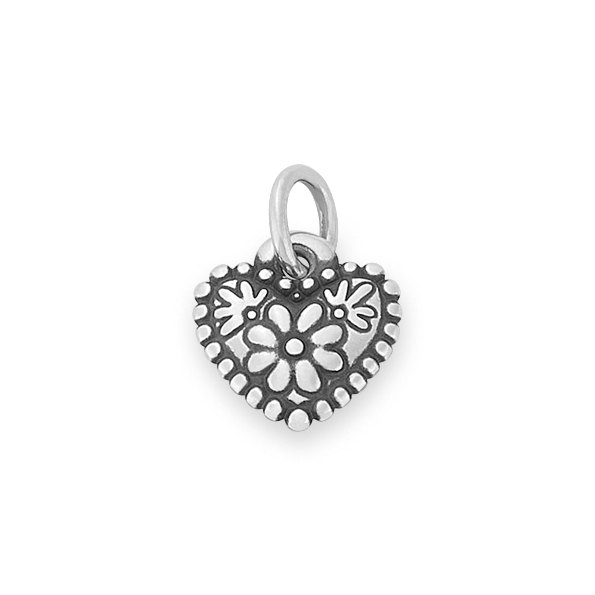 Consuela Petite Floral Heart Charm
 – Consuela