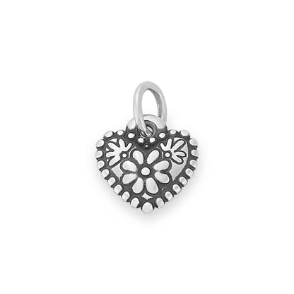 Consuela Petite Floral Heart Charm
 – Consuela