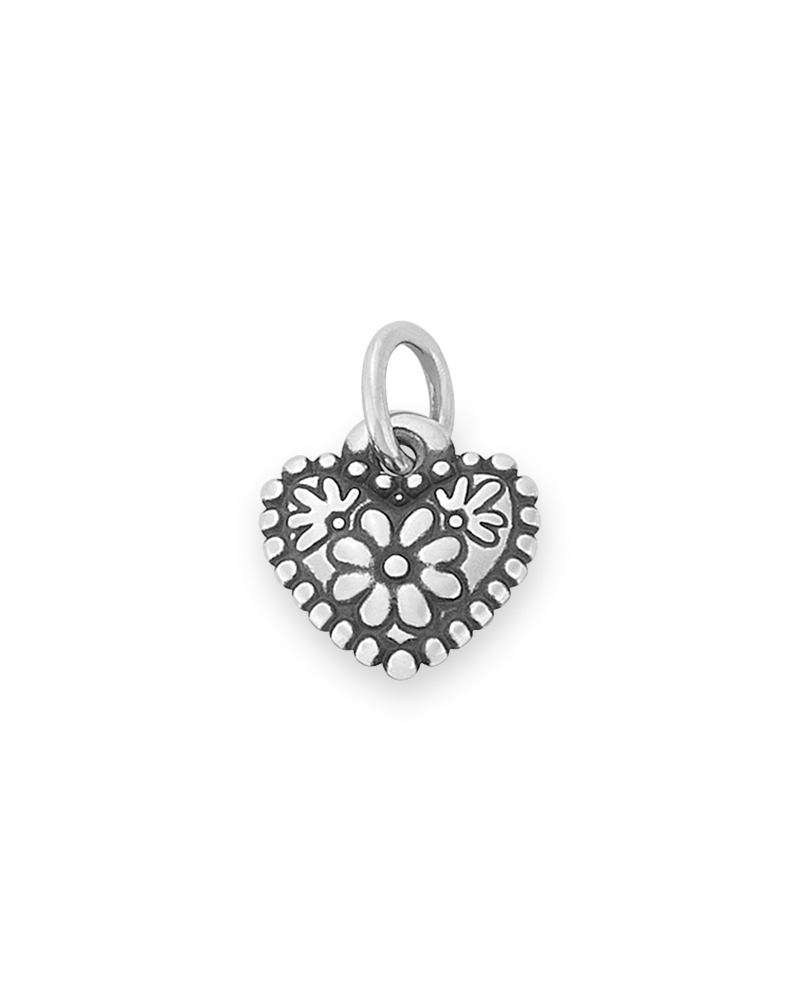 Consuela Petite Floral Heart Charm
 – Consuela