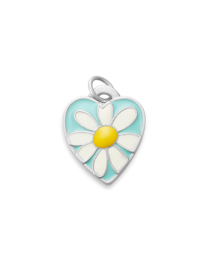 Consuela Enamel Daisy Heart Charm
 – Consuela